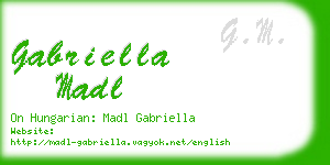 gabriella madl business card
